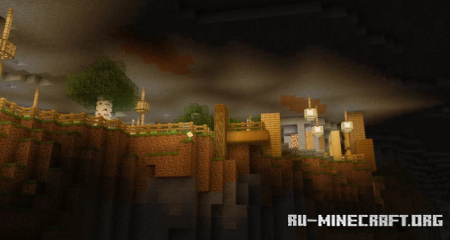  Cave Town (Modern Cliffside Village)  Minecraft