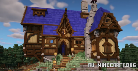  Medieval Inn - Tavern In The Woods  Minecraft