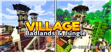  Village Badlands and Jungle  Minecraft PE