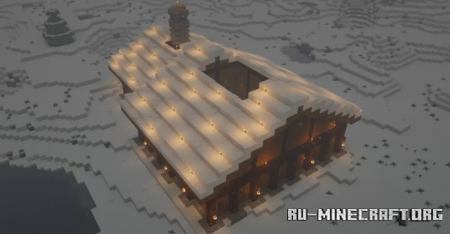  Snowy Chalet  Minecraft