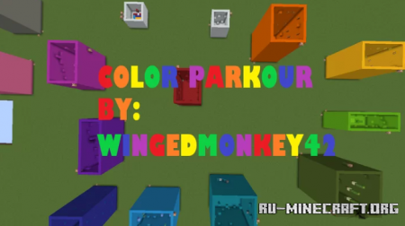  Color Parkour By: WingedMonkey42  Minecraft