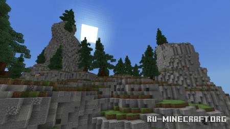  Spruce Mountain (Custom Terrain)  Minecraft PE