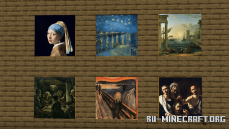  Famous Paintings [128x128]  Minecraft PE 1.16