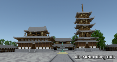  H&#333;ry&#363;-ji Temple  Minecraft