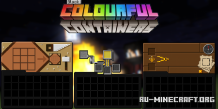  Black Colourful Containers  Minecraft 1.15