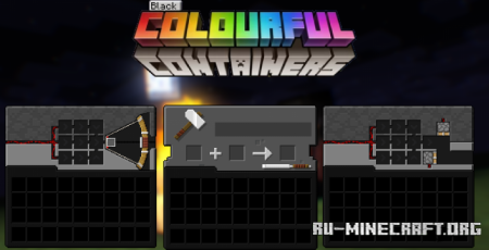  Black Colourful Containers  Minecraft 1.15