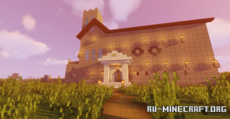  The Village and the Shul  Minecraft