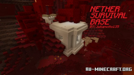  Survival Nether Quartz Base  Minecraft