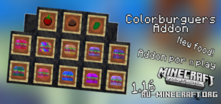  Colorburguers  Minecraft PE 1.16