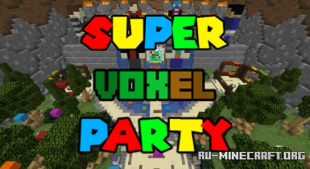  Super Voxel Party! (4-player Mario Party)  Minecraft