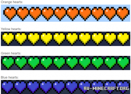  Rainbow Hearts  Minecraft PE 1.16