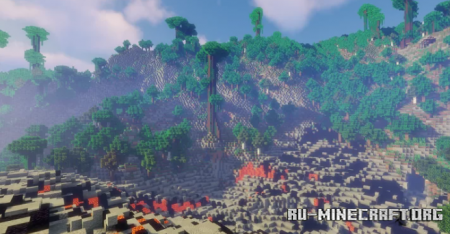  Tropical Volcano Island by panangel  Minecraft