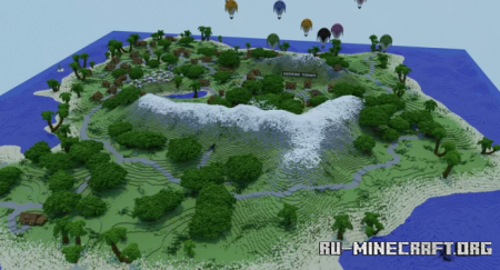  Island Town Map by DudropBuilds  Minecraft
