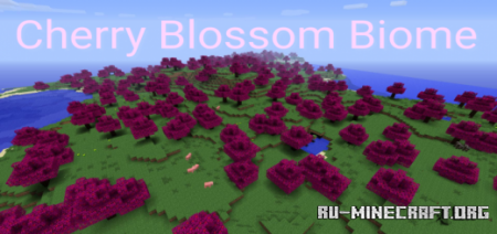  Cherry Blossom Biome  Minecraft PE 1.16