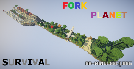  Fork Planet Survival  Minecraft