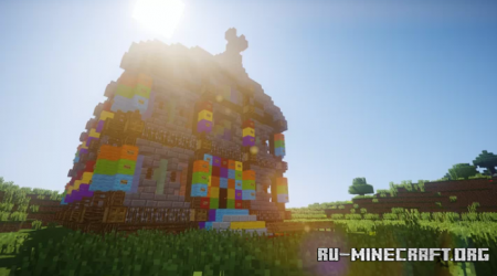  Classic Rainbow House  Minecraft