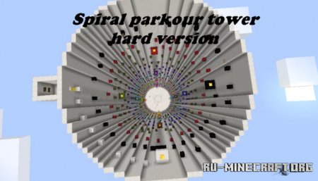  Spiral Parkour Tower - Hard Version  Minecraft