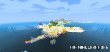  Crashed Plane Island Survival  Minecraft PE