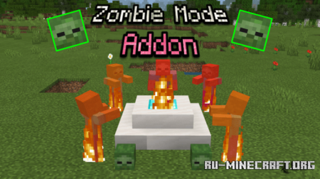  Zombie Mode  Minecraft PE 1.16