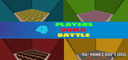  4 Players Build Battle  Minecraft PE