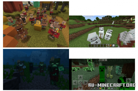  Vanilla Mob Variants  Minecraft PE 1.16