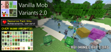  Vanilla Mob Variants  Minecraft PE 1.16
