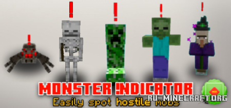  Monster Indicator  Easily Spot Hostile Mobs  Minecraft PE 1.16