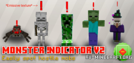  Monster Indicator V2  Minecraft PE 1.16