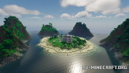  Paradise Island and Mansion by Medievalone  Minecraft