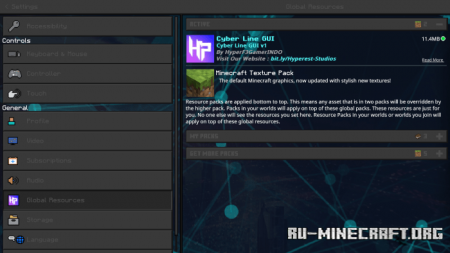  Cyberline GUI  Minecraft PE 1.16