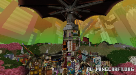  Intrigue - the Cyberpunk Umbrella city  Minecraft