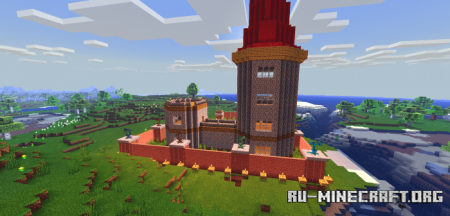  Small Castle with Security  Minecraft PE