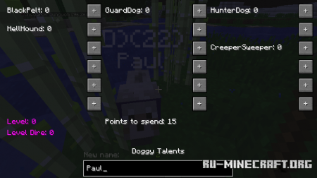  Doggy Talents  Minecraft 1.16.4
