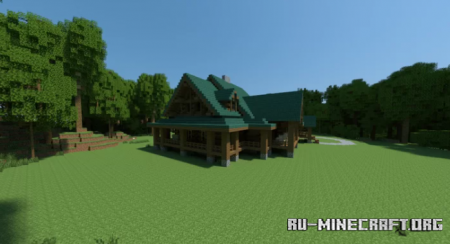  Woodland Log Home  Minecraft