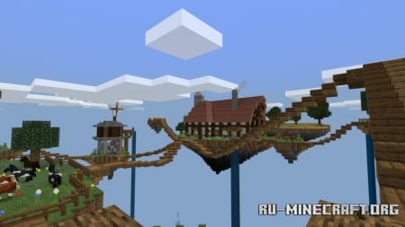  Flying Farm  Minecraft PE