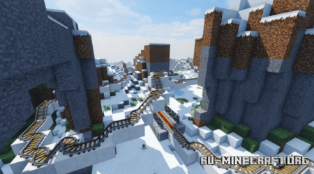  Winter - Large roller coaster  Minecraft