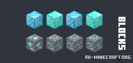  Blue Diamonds  Minecraft PE 1.16