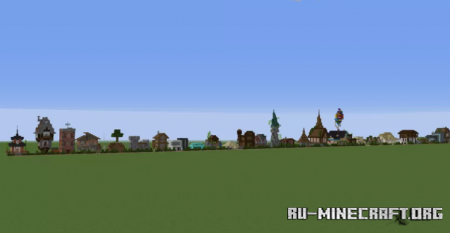 100 little Houses by SteamUp  Minecraft