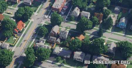  American Suburbs - Clinton Ave  Minecraft