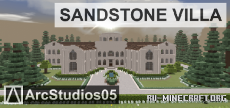  Sandstone Villa - Massive Classical Mansion  Minecraft PE