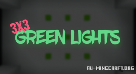  Green Lights 3x3  Minecraft