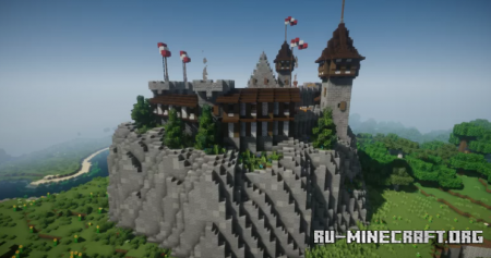  Mountain Castle by Tyete2017  Minecraft