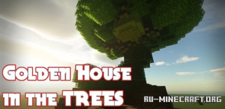  Golden House in the TREES  Minecraft