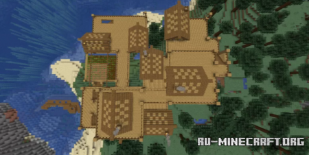  Oceanside Woodland Village  Minecraft