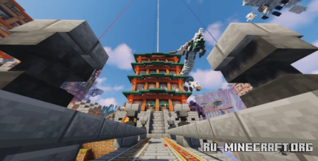  The 7 Towers - Japanese Map  Minecraft