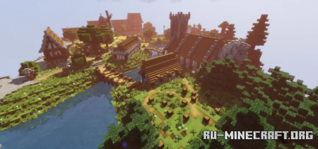  Massilia village in the sky  Minecraft