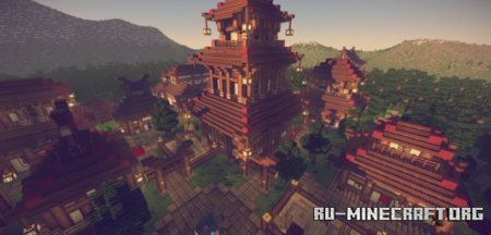  Japanese Village by Ferendum  Minecraft