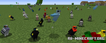  130 colorful birds skins  Minecraft 1.12