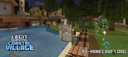  Legit Survival: Coastal Village  Minecraft