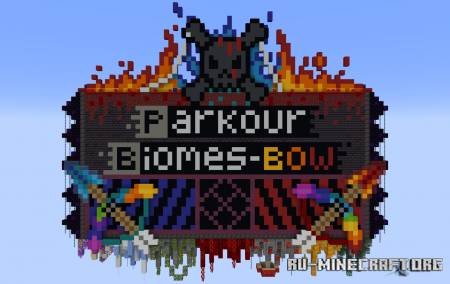  Parkour Biomes Bow  Minecraft